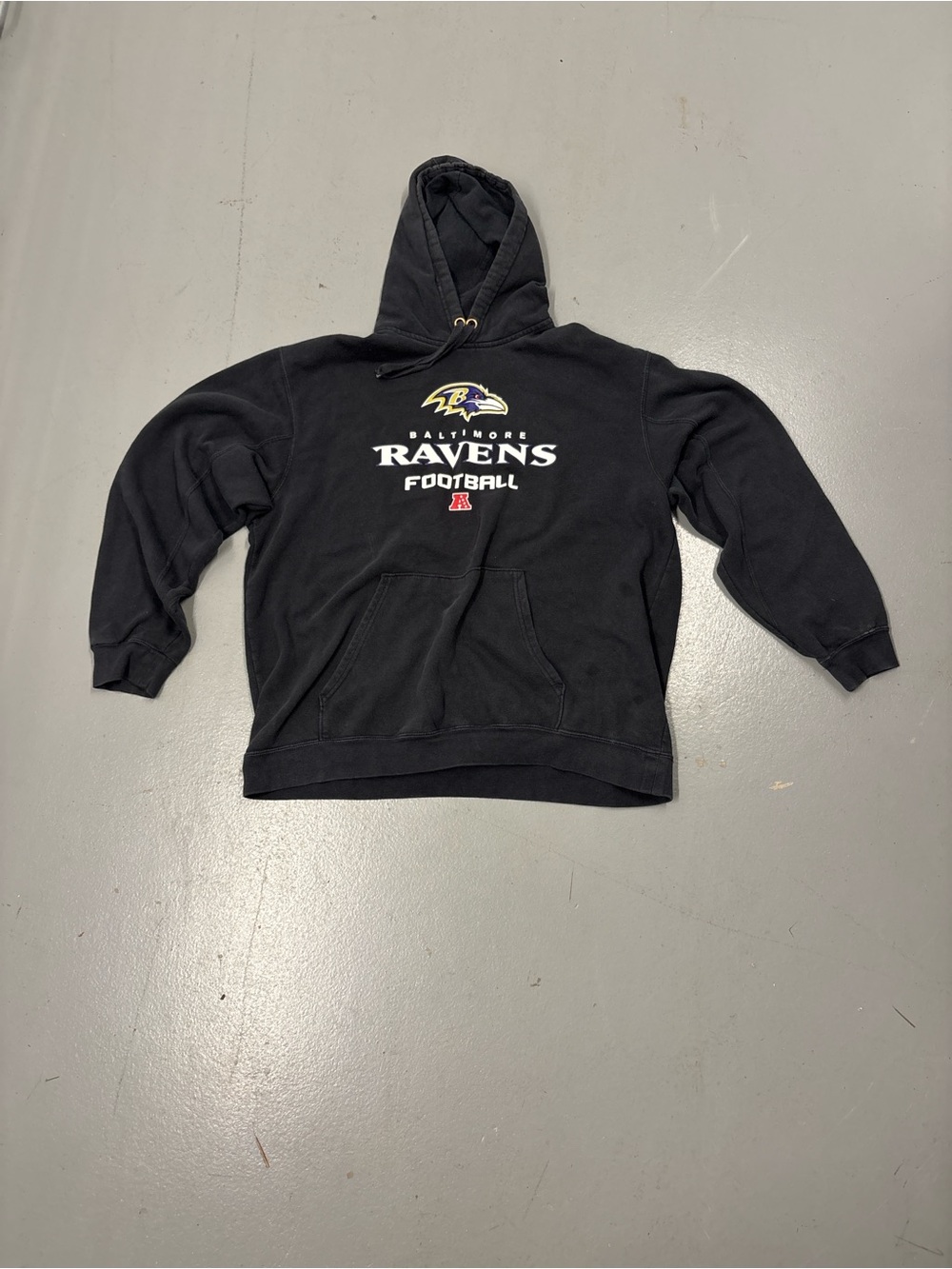 NFL Baltimore Ravens Black Hooded Zip-Up Sweater